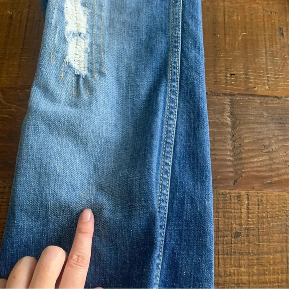 Jimmy Taverniti SO Jamie Women’s Distressed Ripped Stitch Boot Cut Jeans- 29 - Picture 10 of 12